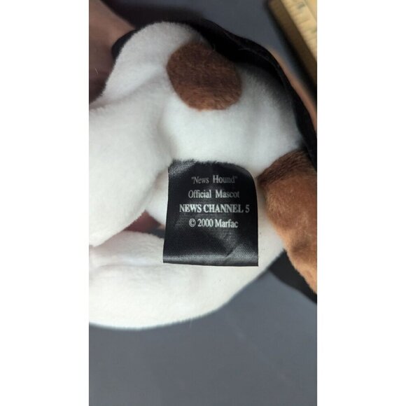 News Channel 5 Plush Dog Toy News Hound Official Mascot 2000 Marfac - Picture 10 of 10